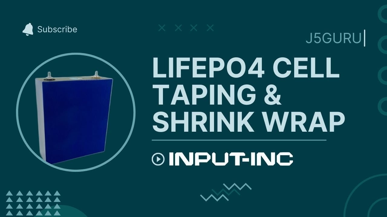 Lifepo4 Cell Taping & Shrink Wrap!