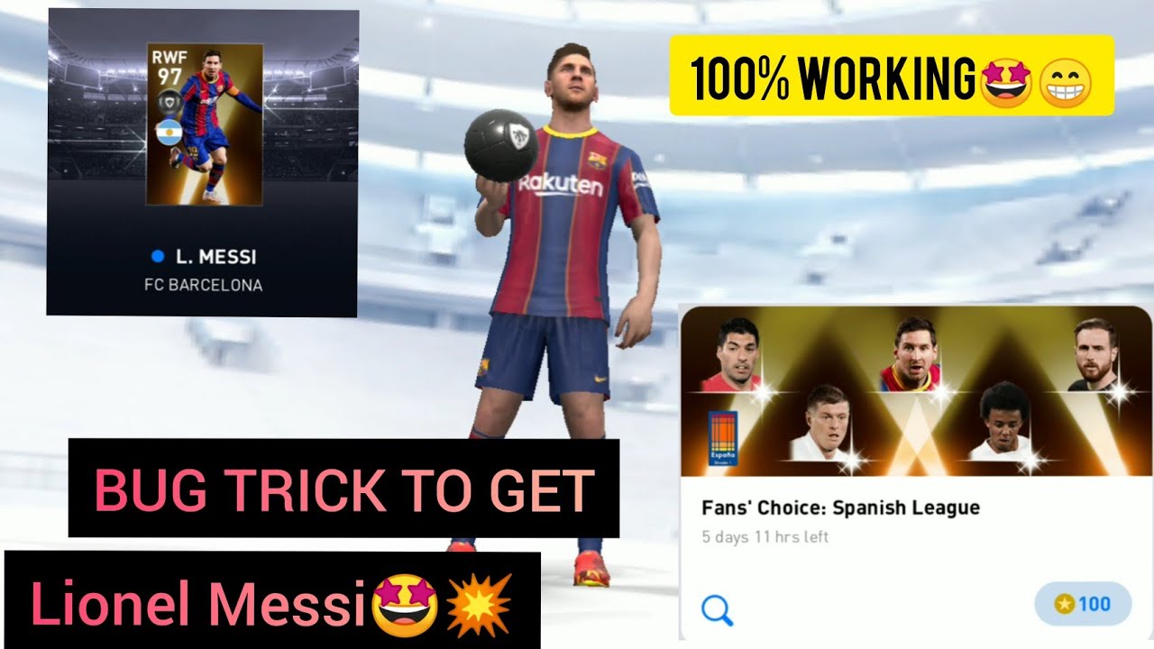 HOW TO GET 101 RATED MESSI IN PES 2021 FANS CHOICE SPANISH LEAGUE