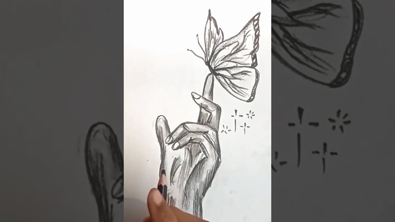 Easy Trick Charcoal Drawing pencil sketching Step by Step 🪜