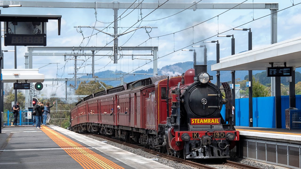 Double K Classes Return to Ringwood! (Steamrail Victoria's Ringwood Steam Shuttles) | K153, K190
