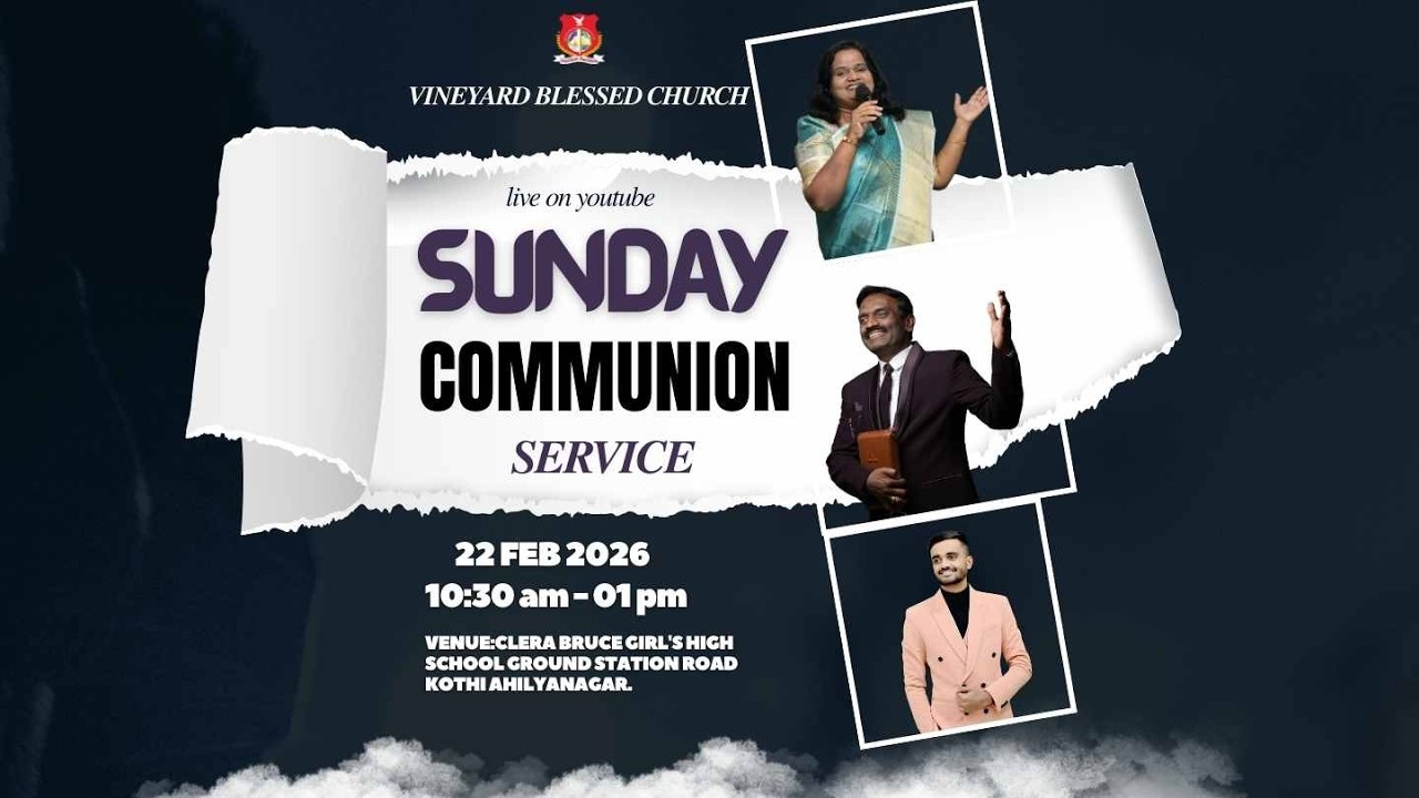 SUNDAY COMMUNION SERVICE  | 22/02/26 | Pst. Sunil Gangawane | Vineyard Blessed Church
