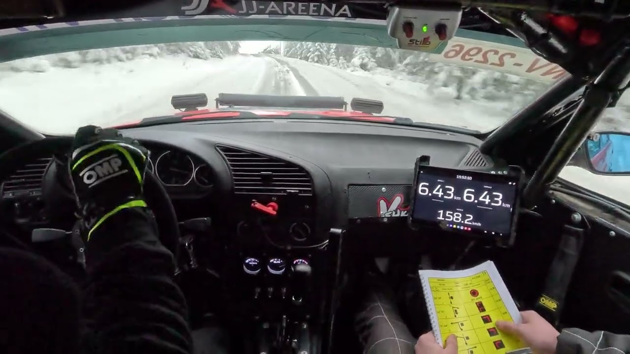14.2.2026 Toivakka Ralli 2026 EK3 Kankainen Liimatainen / Siekkinen nro127 BMW 325 LK13 Pohja-aika