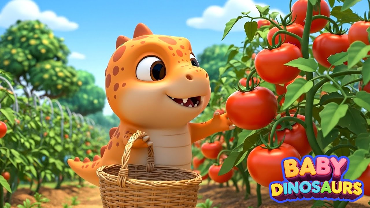 Baby T Rex and the Happy Vegetable Farm 🥕The Cutest Dinosaur Farm Story Ever _ Beep Beep