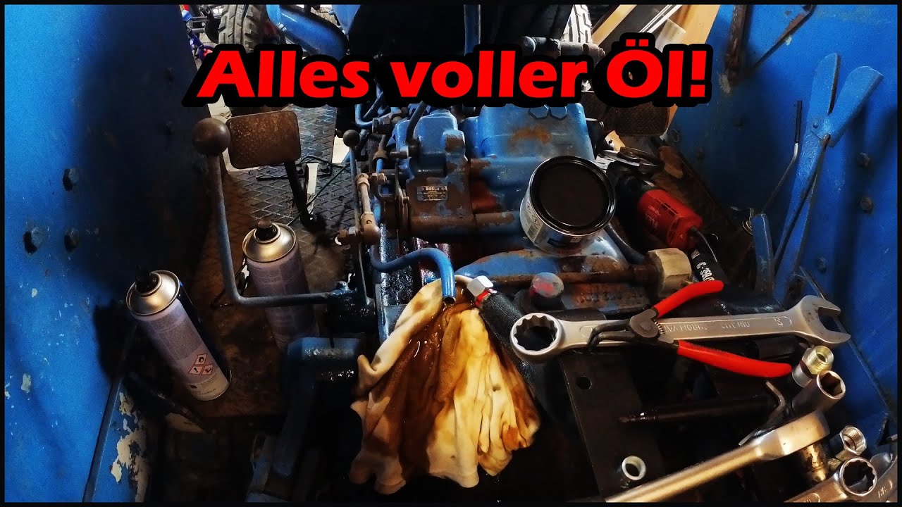 Hydraulikanschlüsse erneuern | Hanomag Brillant 600