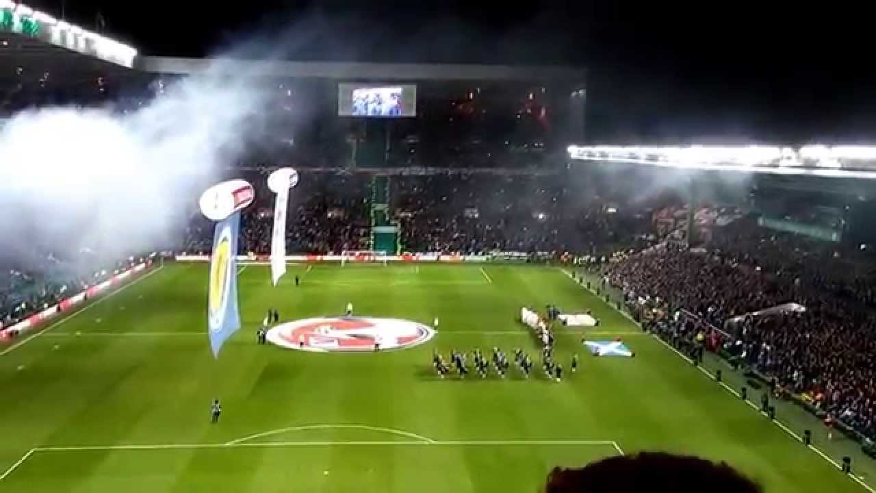Scotland v England Celtic Park 18/11/14 - National Anthems