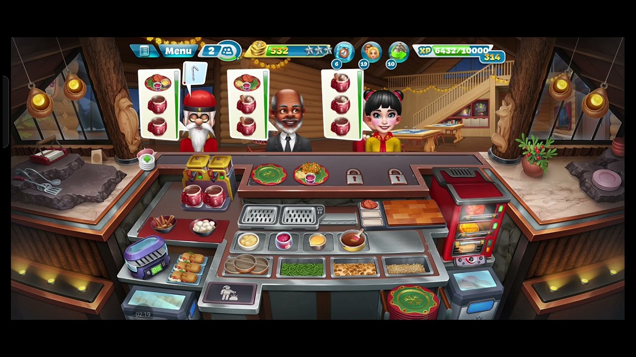 Cooking fever .. Evergreen lodge Level 27