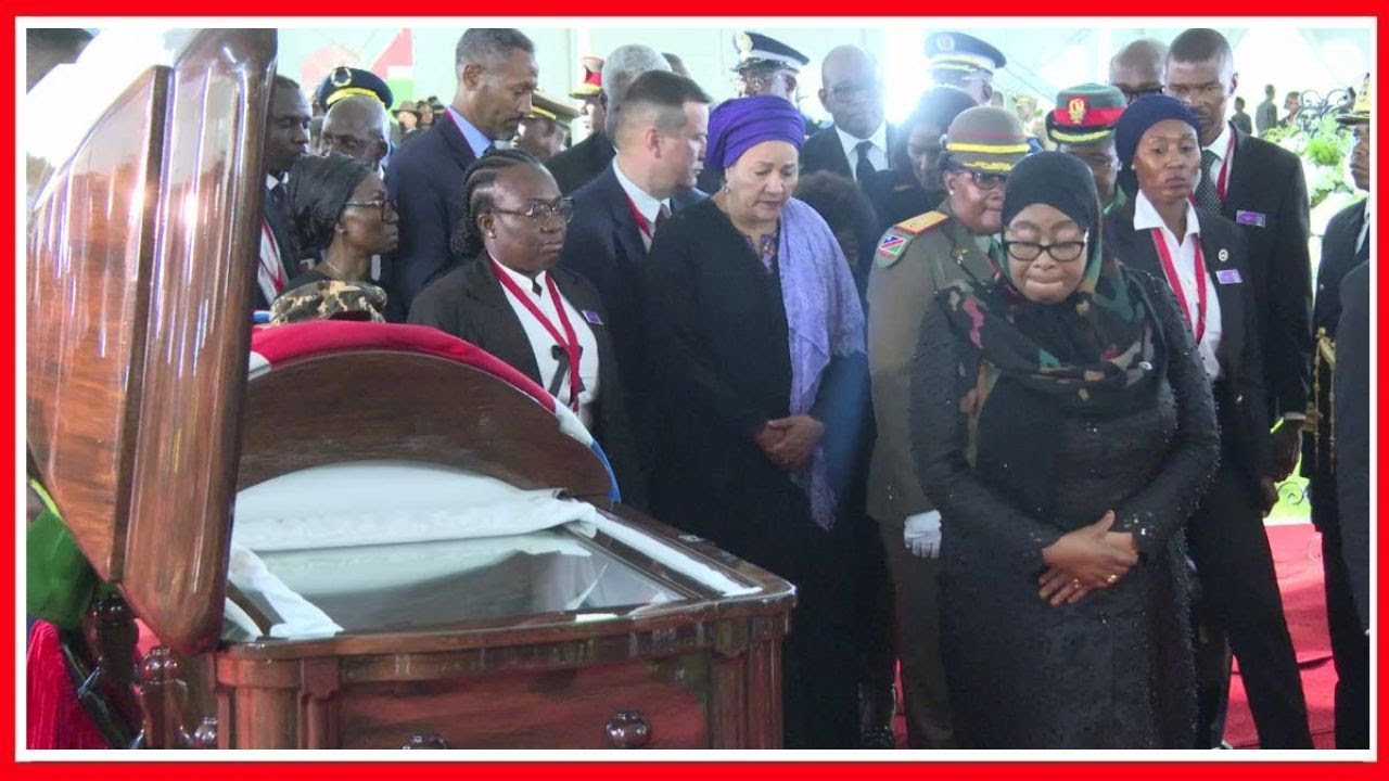 VIDEO KUTOKA NAMIBIA: HOTUBA ya RAIS SAMIA KWENYE MAZISHI ya ALIYEKUWA RAIS wa NAMIBIA HAGE...