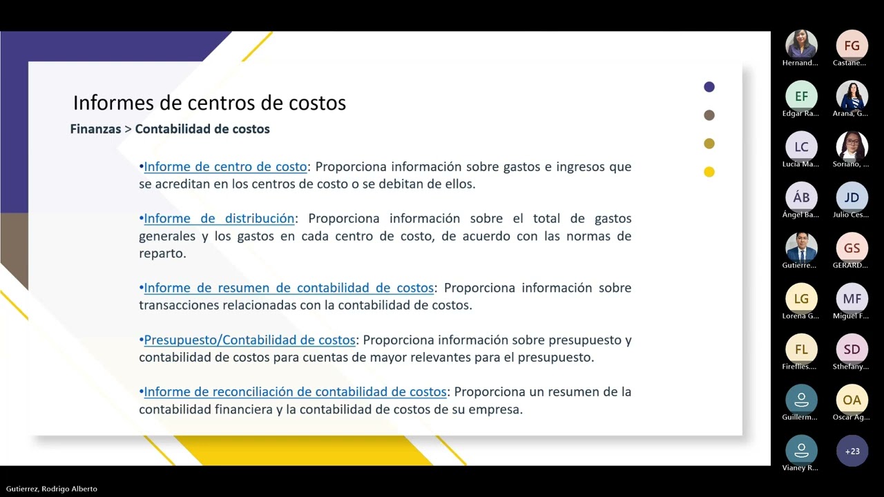 Contabilidad de costos reconciliación interna y revaloración de cuentas