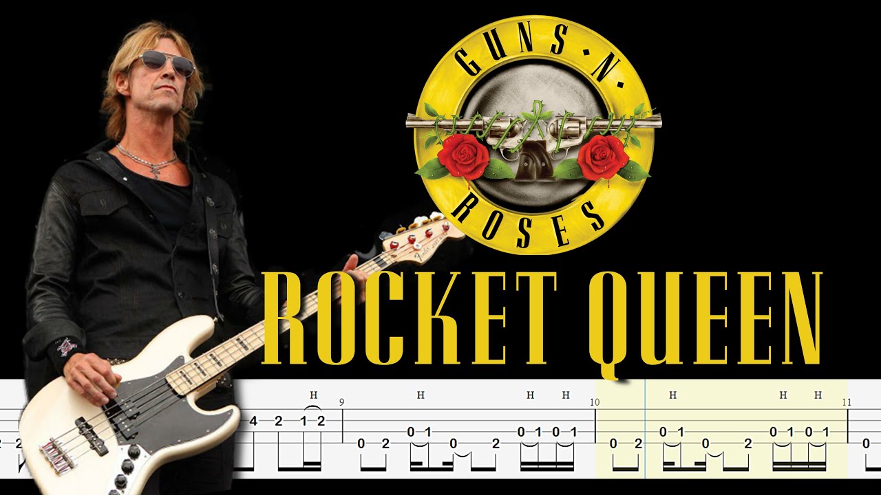 Guns N' Roses - Rocket Queen  (Bass Tabs) By  @ChamisBass