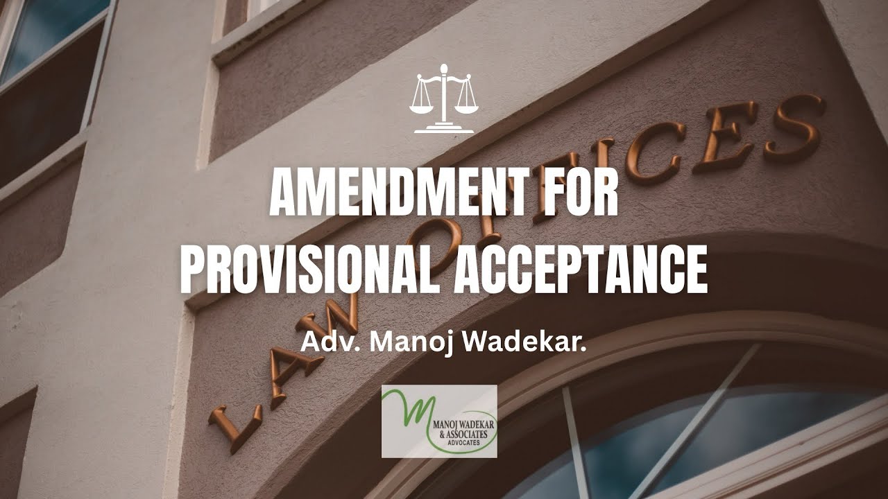 Lecture on Amendment for Provisional Acceptance in Maharashtra Public Trust by Adv.Manoj Wadekar Sir