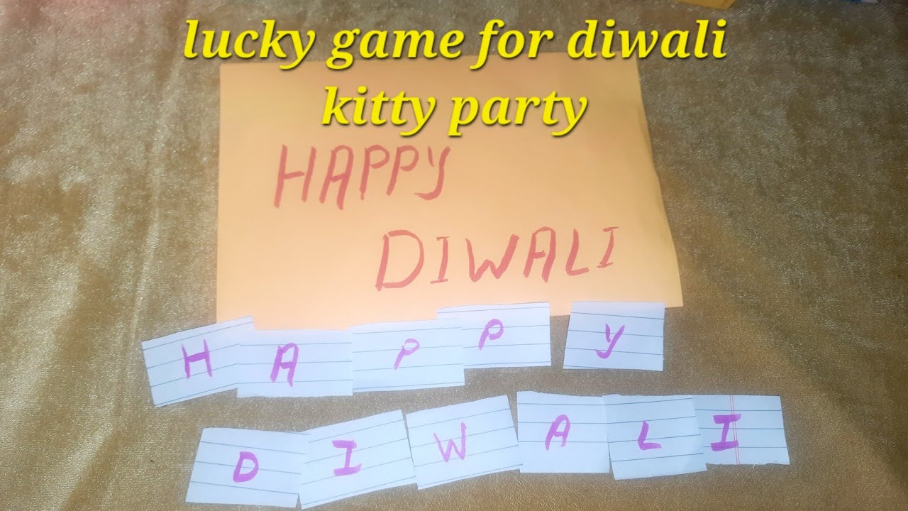 diwali kitty party game , lucky game for diwali party