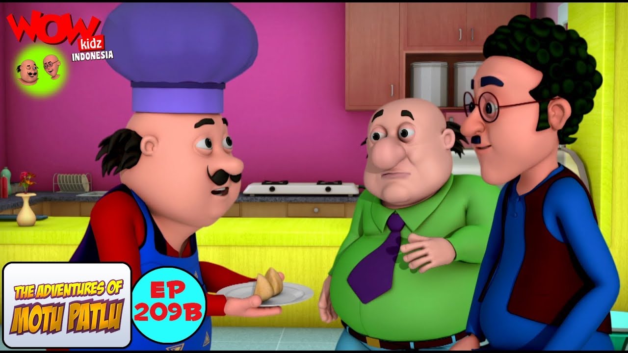 Motu's Samosas Shop | Motu Patlu dalam Bahasa - Animasi 3D Kartun | WowKidz Indonesia