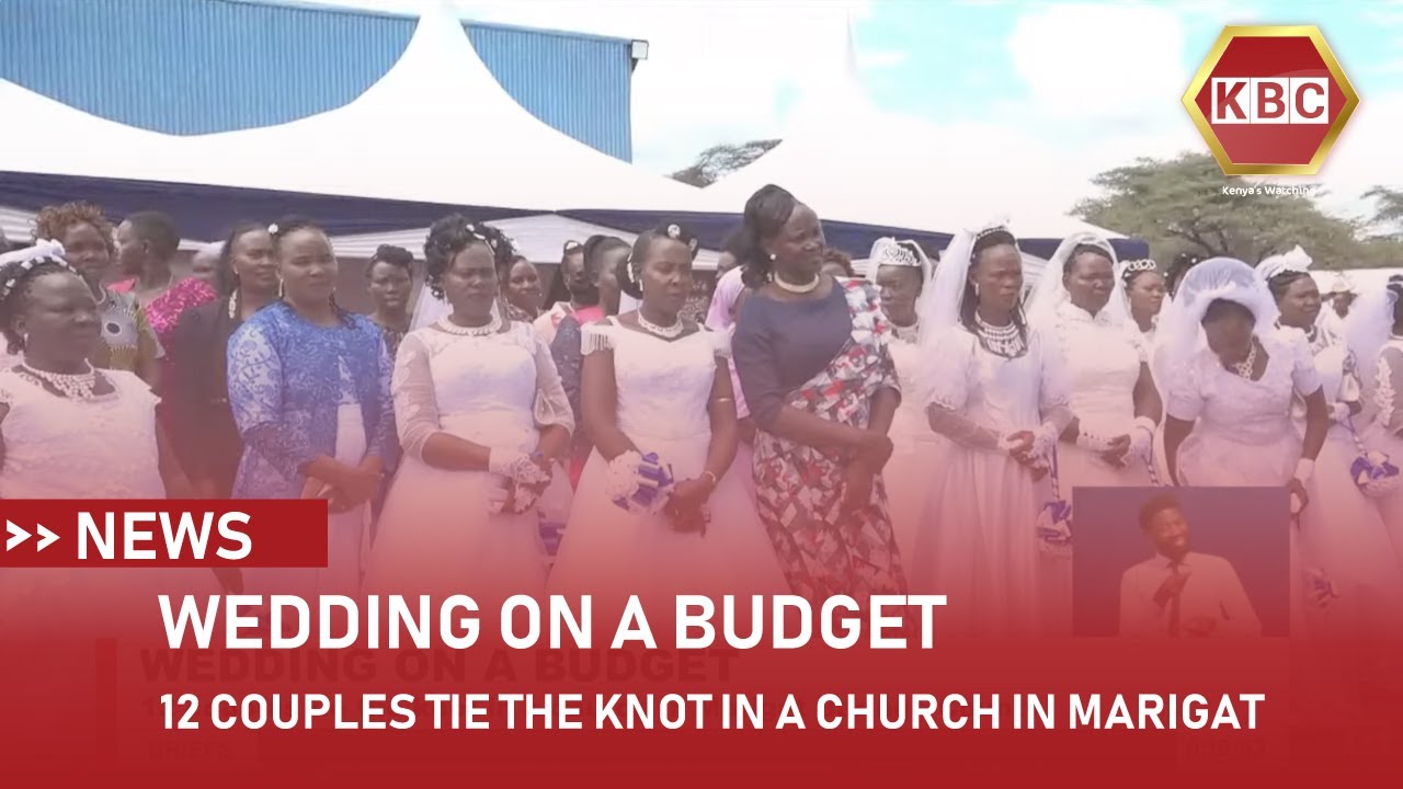 12 couples tie the knot in a church in Marigat, Baringo County