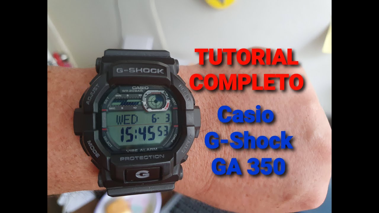Tutorial completo del Casio G-Shock GA 350