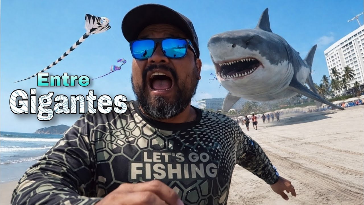 🫢 PESCANDO en playa PRINCESS nos encontramos a estos GIGANTES 🦈/ pesca en Acapulco 