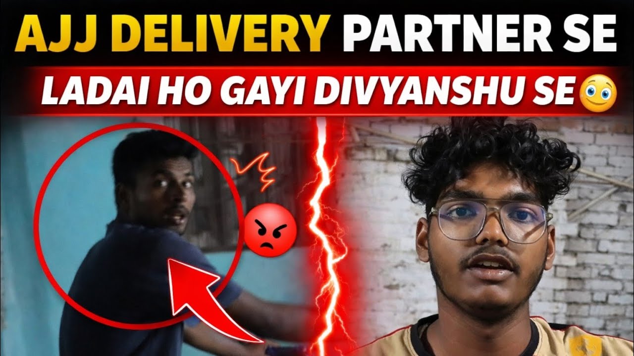 Delivery partner ne kuch aisa bol diya ladai ho gayi 