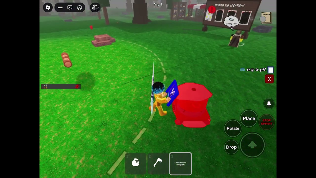 Playing 99 nights in the forest in Roblox 🦌🌲