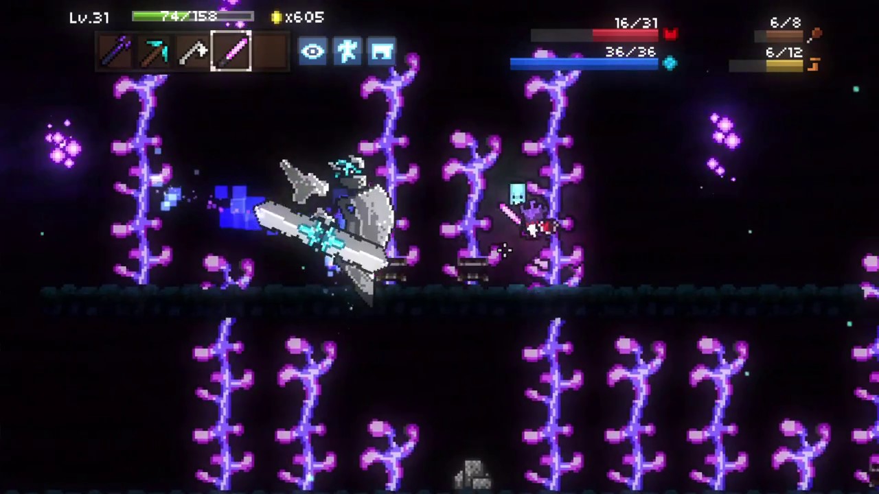 Defeating Magicite Secret Boss w/ no armor.