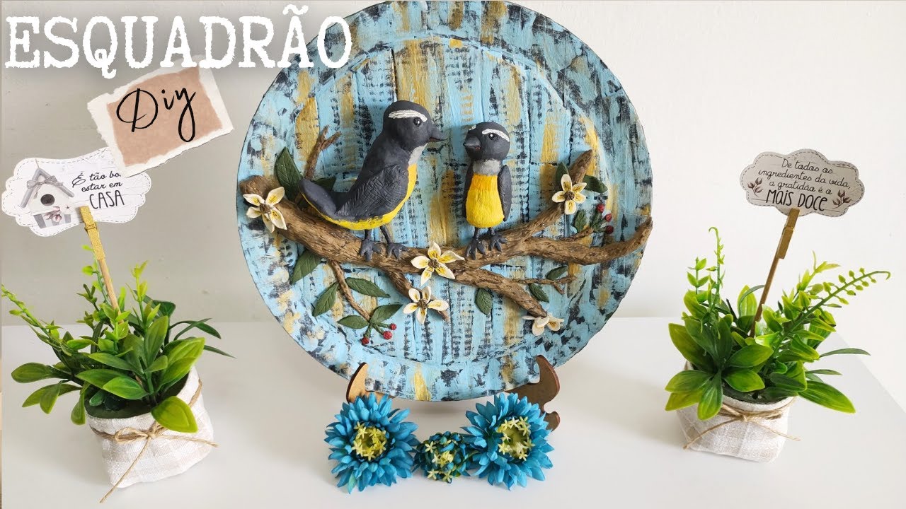 CERÂMICA FRIA! NÃO VAI AO FORNO// ESQUADRÃO DIY // DECORAÇÃO CRIATIVA