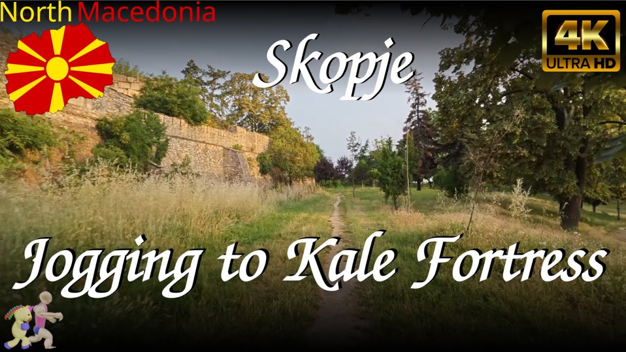 [ 🇲🇰 Macedonia ] Jogging to the Skopje Kale Fortress | 4K 60fps