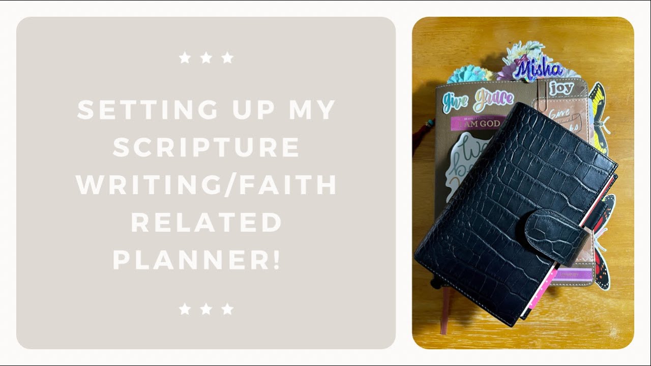Setting Up My Scripture Writing Planner for 2022! #plannercommunity #plannersetup #hobonichi #a6