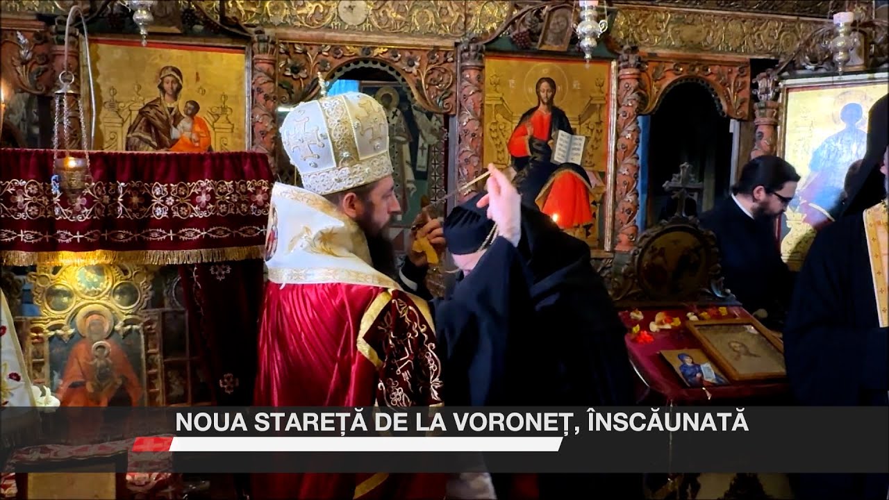 Noua stareță de la Voroneț, înscăunată