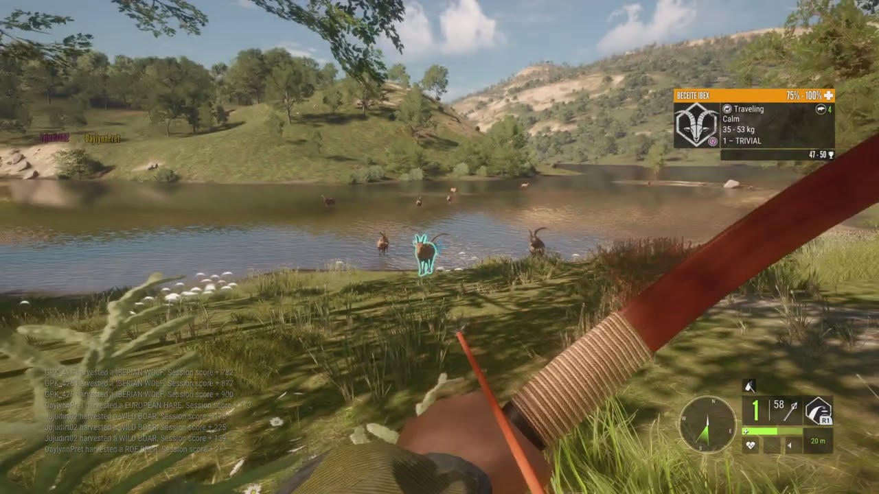 theHunter: Call of the Wild Diamond Beceite Ibex With the Recurve Bow ( Max Weight! )