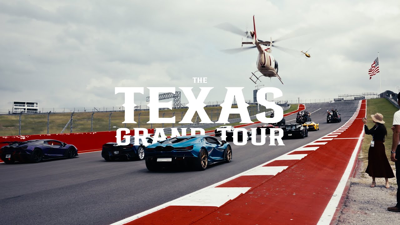 The Exotics Network’s 250+ Car Texas Grand Tour 2025 | COTA Supercar Parade | 4K Cinematic