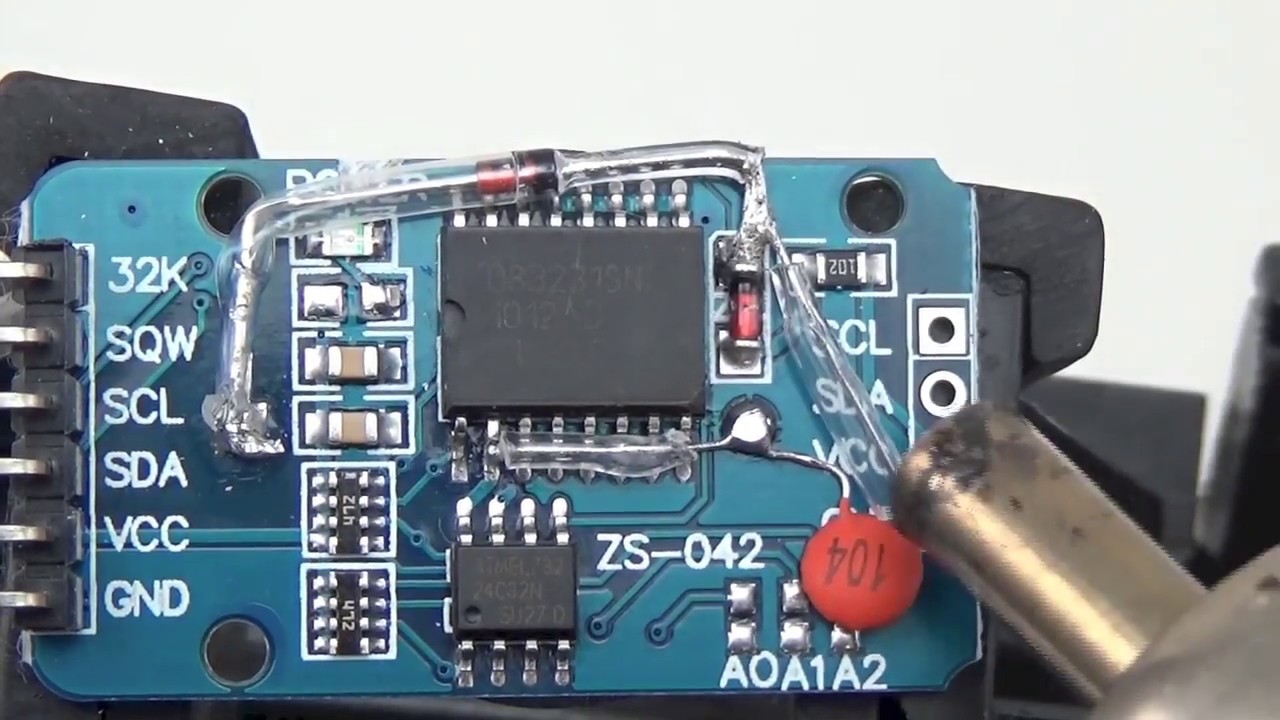 2017 Pro Mini Logger Build - Power Saving mod for RTC board