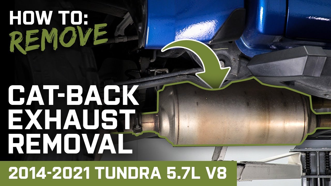 How to Remove Stock Cat-Back Exhaust | 2014-2021 5.7L Tundra