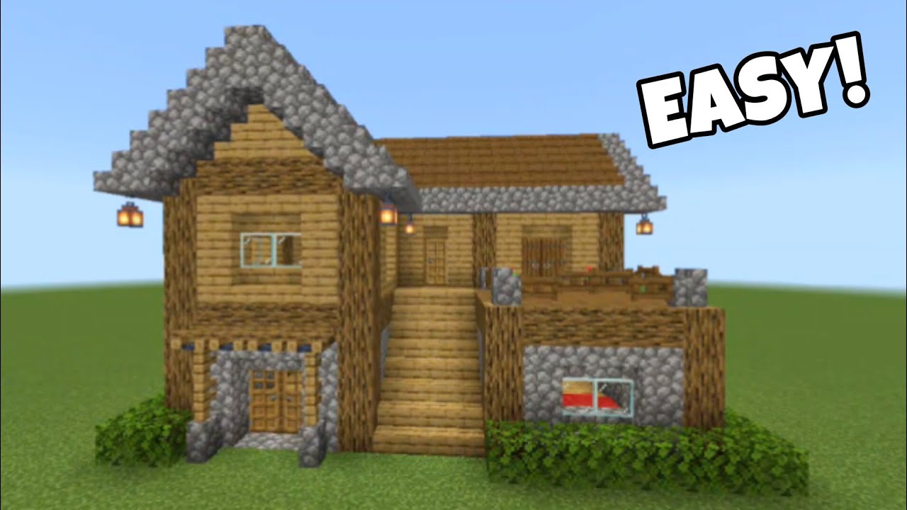 Minecraft Survival easy house                                   Tutorial😱      