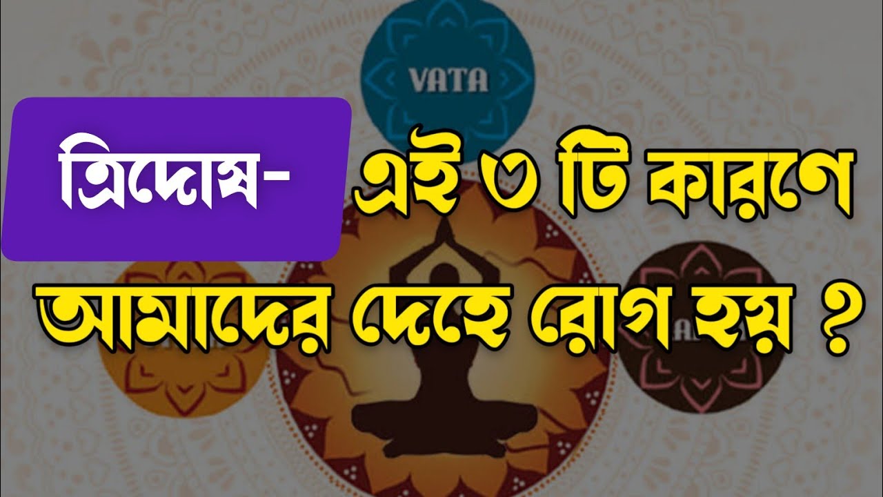 ত্রিদোষ 🔴 এই ৩ টি কারণে আমাদের দেহে রোগ হয় !@Paratattva
