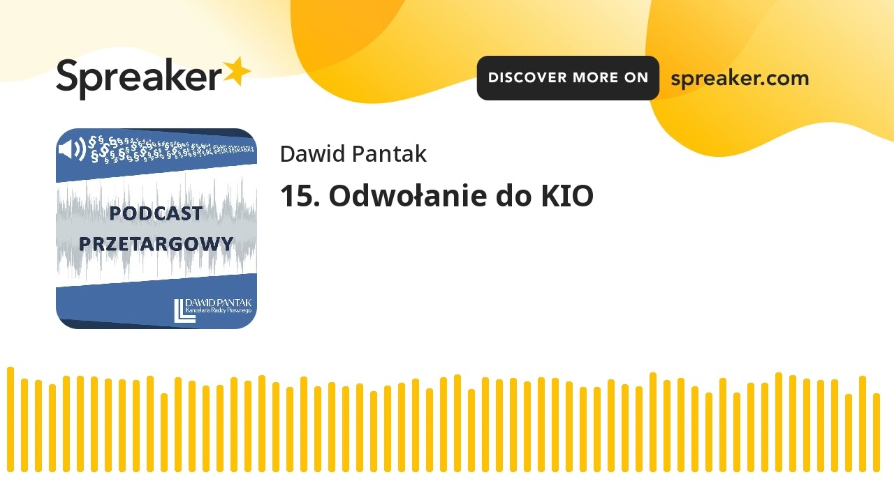 15. Odwołanie do KIO