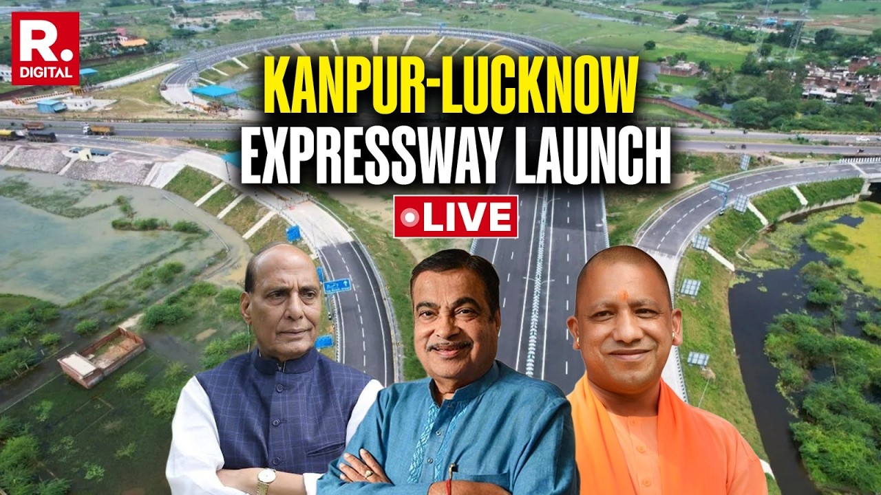 LIVE: CM Yogi, Rajnath Singh, Nitin Gadkari Attend Inauguration Event Of Kanpur-Lucknow Expressway