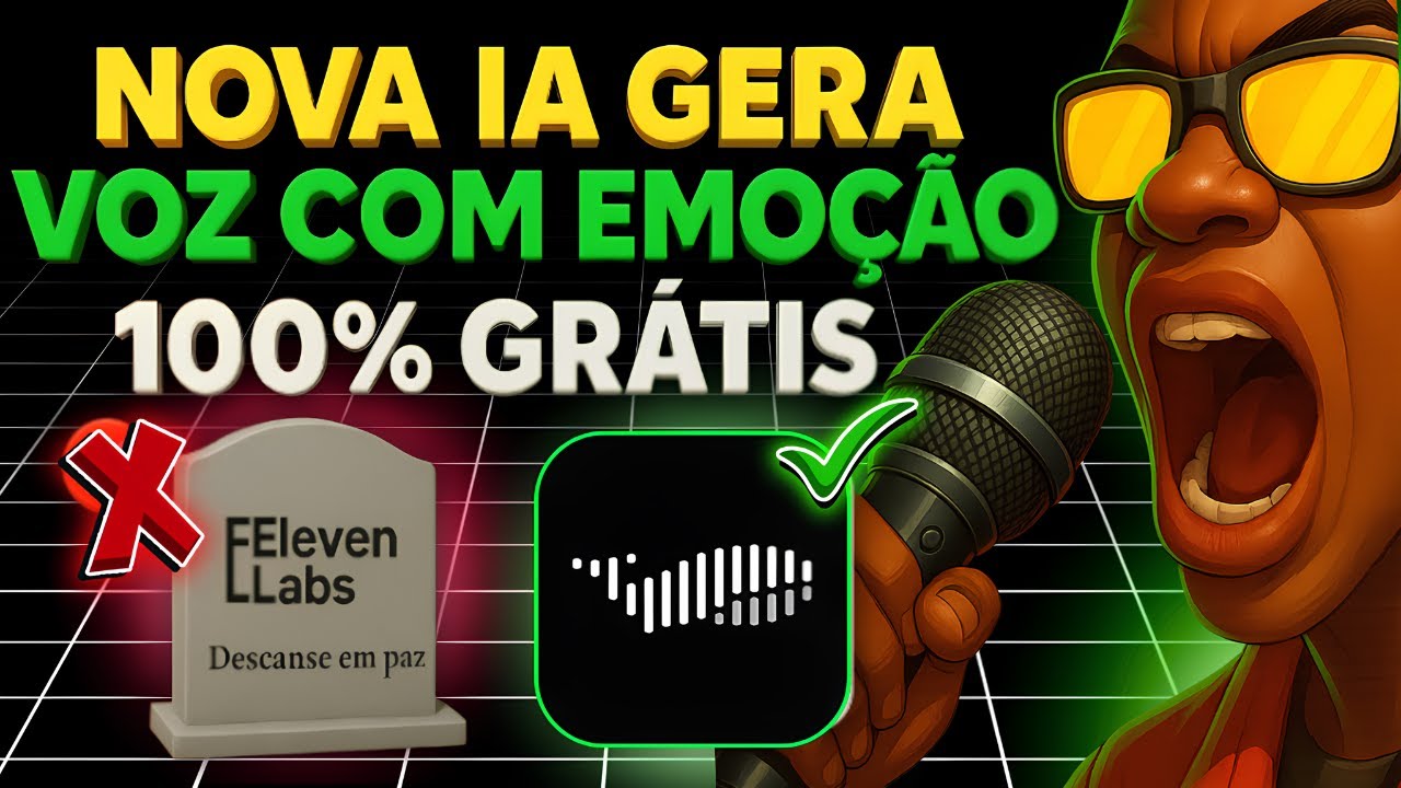 TCHAU ElevenLabs! NOVA IA de VOZ com EMO&Ccedil;&Atilde;O ILIMITADA e 100% GR&Aacute;TIS (Qualidade Incr&iacute;vel)🚀