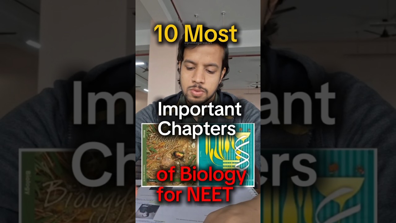 10 Most Important Chapters of Biology🤯💯 | NEET 2025 | NEET 2026 #biology #neet2025 #shortsyoutube