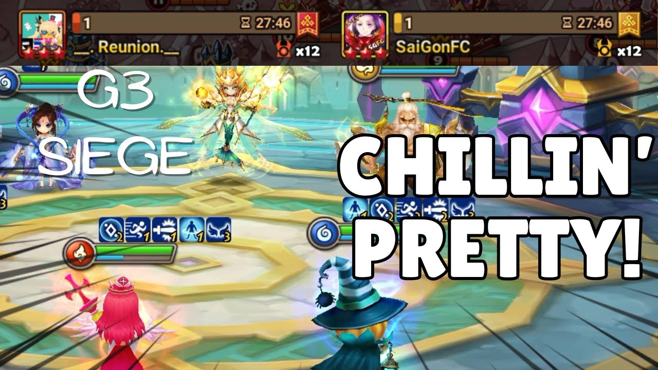 G3 SIEGE : Reunion / SaiGonFC - Chill Chloe is The Key to Mihyang Cichlid Hraesvelg! - Summoners War