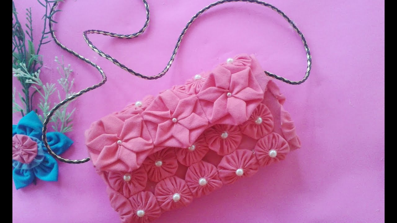 BOLSA DE CAIXA DE SUCO E FUXICO #artesanatos