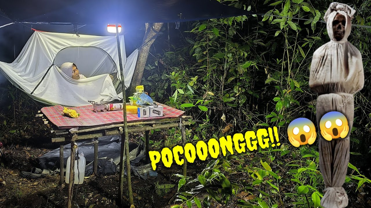 WANITA INI NEKAT SOLO CAMPING HUJAN GERIMIS,TIBA-TIBA MUNCUL SOSOK PUTIH ASLI!!! 😱🔥