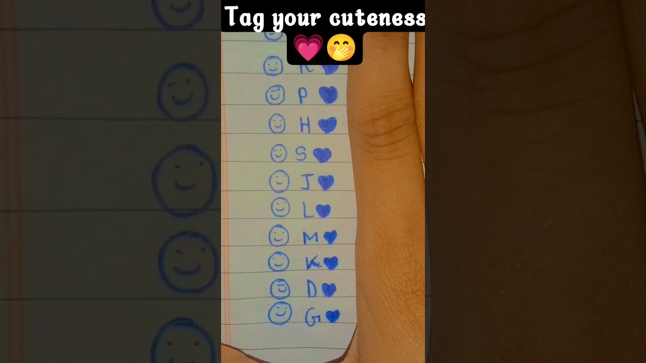 Tag your cuteness 💗 select your name Choose your name first letter 💗🤭 #shorts #love #shortsfeed #ww