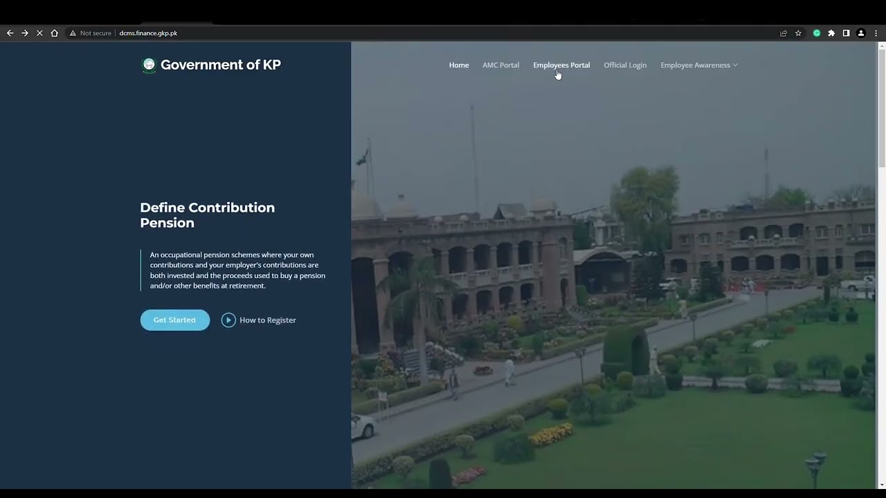 How to create Profile for KP Contributory Pension Scheme