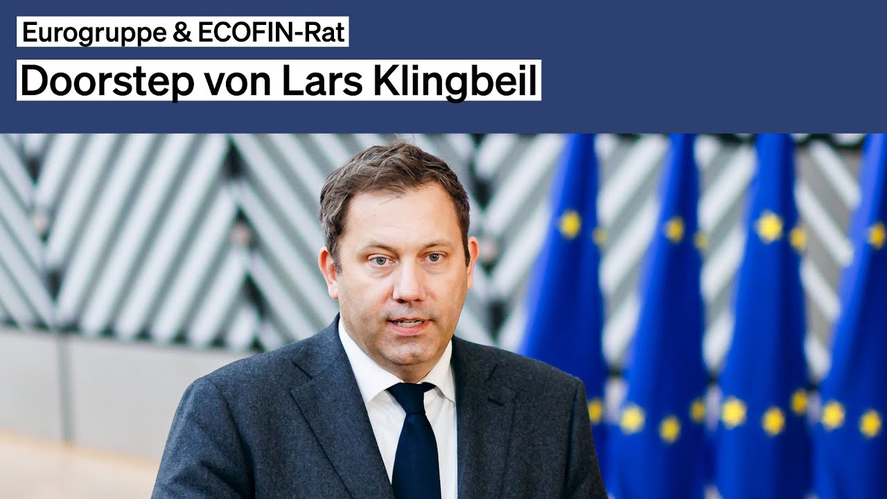 November-Treffen der Eurogruppe und des informellen ECOFIN-Rats – Doorstep von Lars Klingbeil