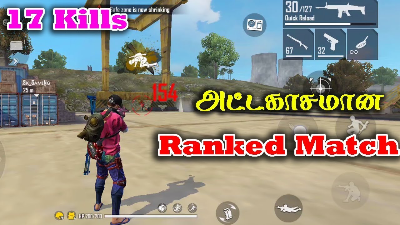 🔥Free Fire Attacking Squad Ranked GamePlay Tamil😎|Win All Ranked Match|Tips&TRicks Tamil