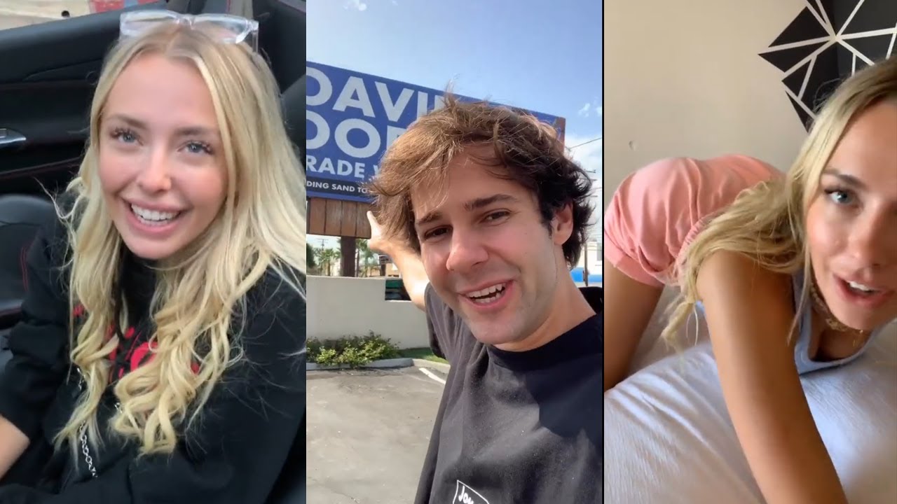 Corinna at David Dobrik's House and Showing Her New Ferrari - Vlog Squad IG Stories 61