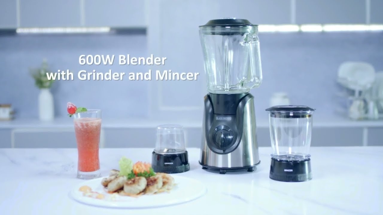 600W Blender with Grinder and Mincer