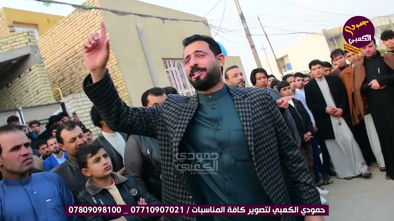 شوف حيدر كاطع الكعبي شلون يوصف العريس والمهوال الثاني يرد عليه  / حفل زفاف رسول حسن الكعبي 2024