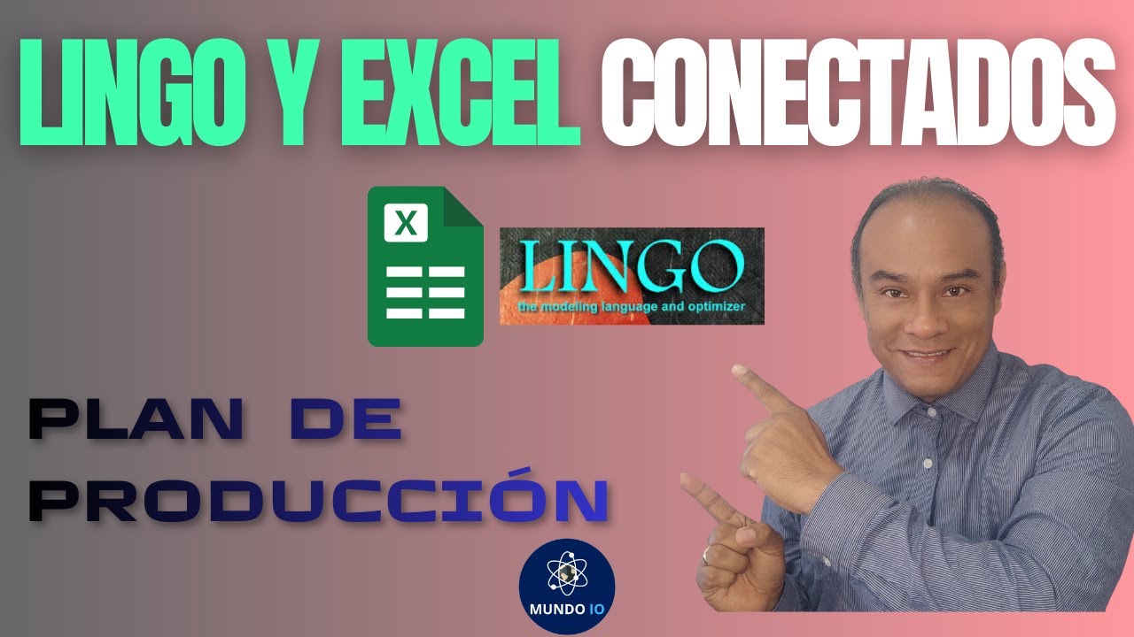Lingo conectectado a Excel: Modelo de producción usando Programación Lineal