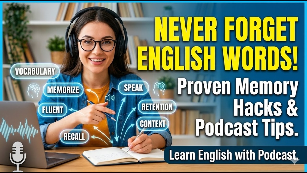 Learn English with Podcast: How to never forget English words