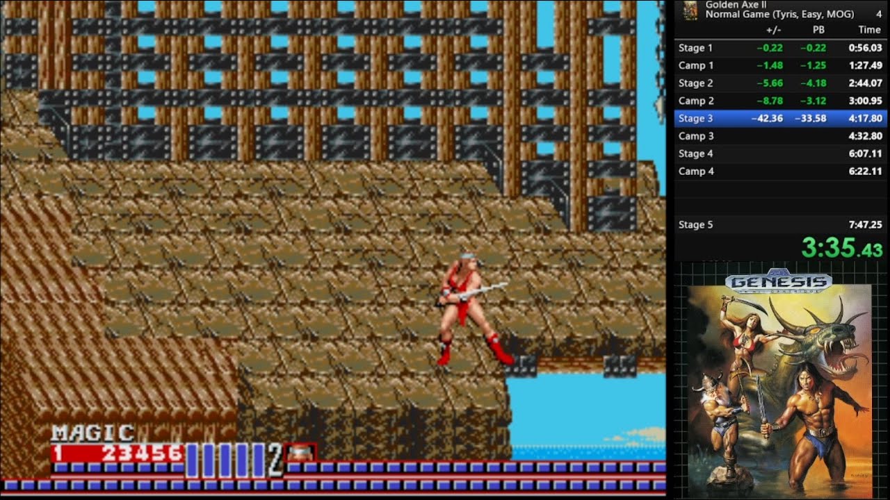 Golden Axe 2 Magic Glitch SpeedRun WR (7:44.99)
