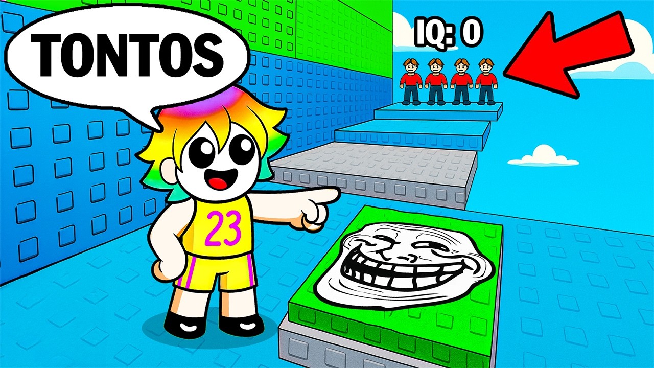 INTENTA PASAR LA TORRE TROLL DE 100 IQ en Roblox